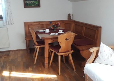 Essbereich Fewo 1 auf dem Altenburgerhof